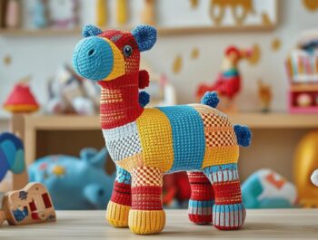 Le hochet chameau coloré, un compagnon sensoriel Montessori pour les tout-petits