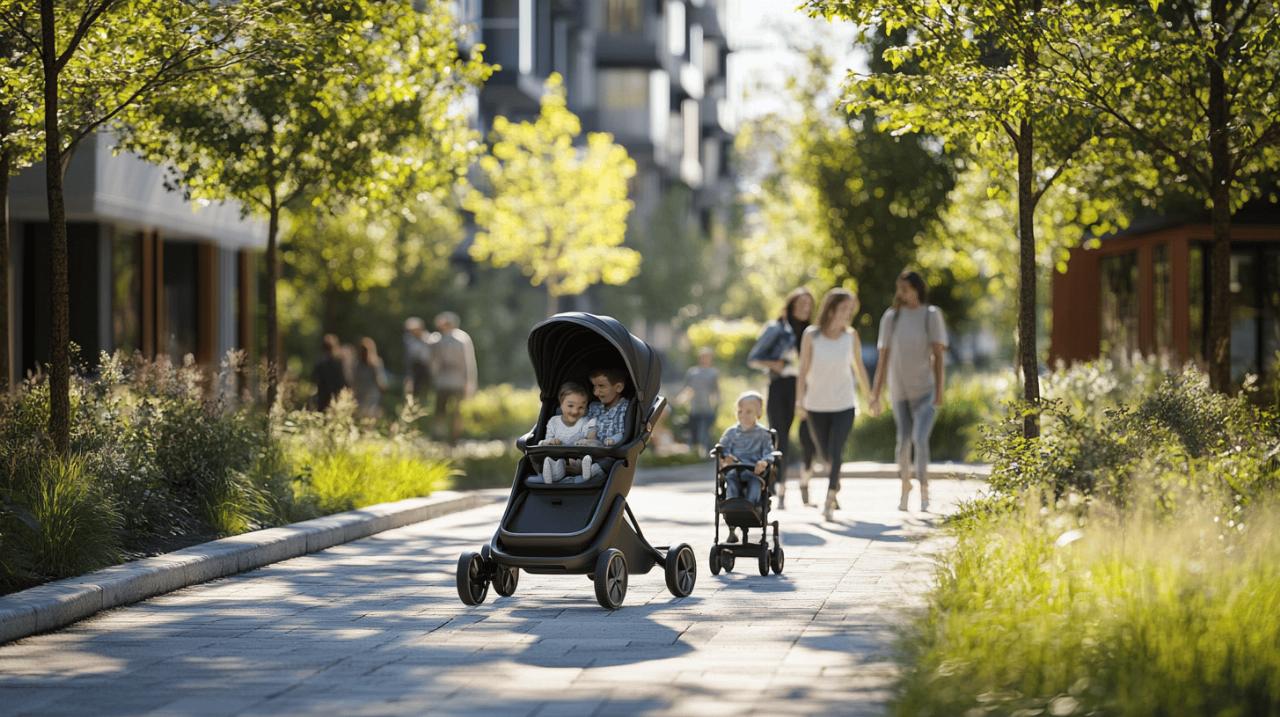 Les Avantages d’une Poussette Double Compacte pour le Transport de Fratries